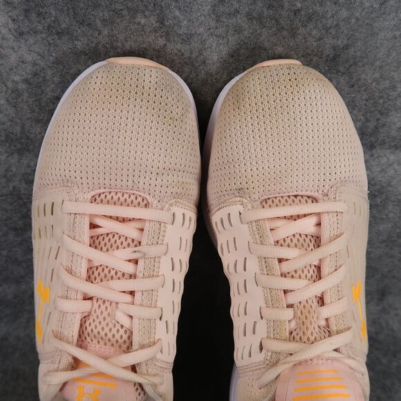 Under Armour Shoes Womens 10 Athletic Trainers UA Surge SE Running Sports Peach - Picture 7 of 13